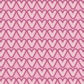Valentine's Day pink v or heart shape design 