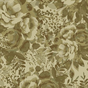 Janice Floral Print in Neutral Brown: Earthy Elegance Meets Timeless Design