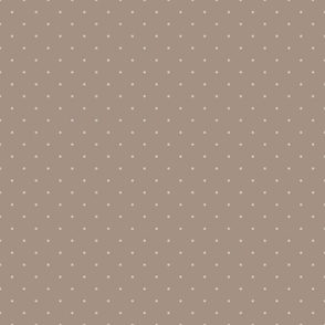 DOTTED SWISS - ROMANTIC FLOWERS COLLECTION (CAFE AU LAIT)