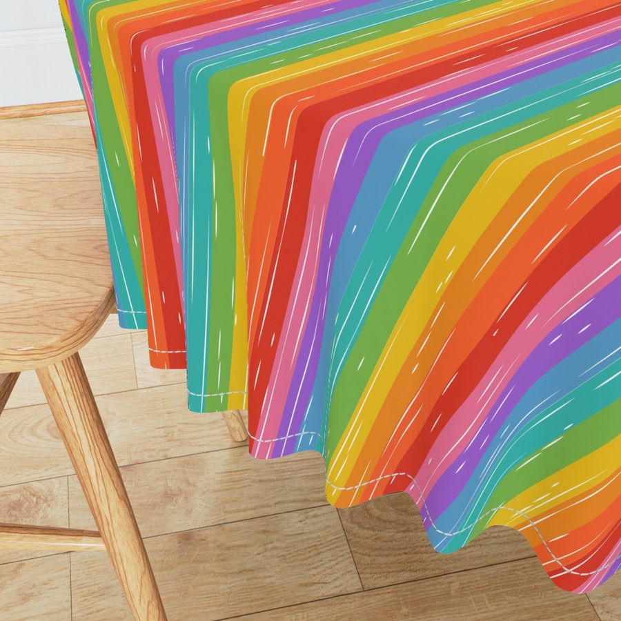 Rainbow Striped Design