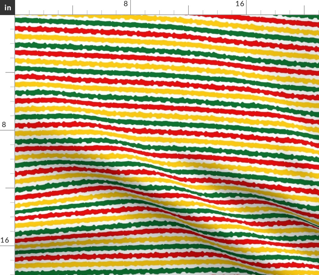 Medium Scale Juneteenth Celebration Black History 1865 Stripes on White