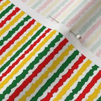 Small Scale Juneteenth Celebration Black History 1865 Stripes on White