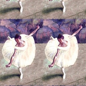 Degas dancers in white