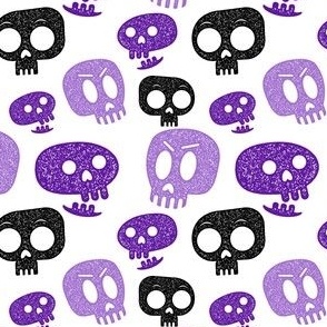 Cute Skulls Purple