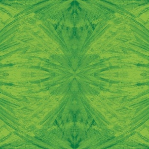 Green Tones Textured Tie Dye Fabric