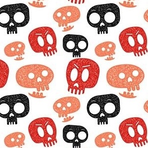 Cute Skulls Red