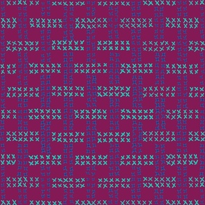 Cross Stitch Basic Weave - Magenta