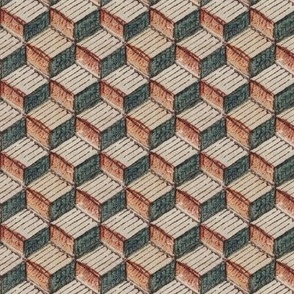 Dimensional illusion geometric blocks
