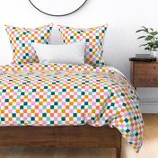 Medium Colorful Grid / Modern Colorful Grid / Checkerboard / Checker / Gingham Design