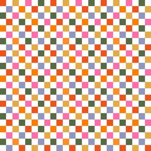 Small Colorful Grid 2 / Modern Colorful Grid / Checkerboard / Checkers / Gingham