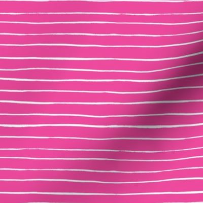 Hot Pink and white stripes 2 - coordinate to flamingo beach party - micro