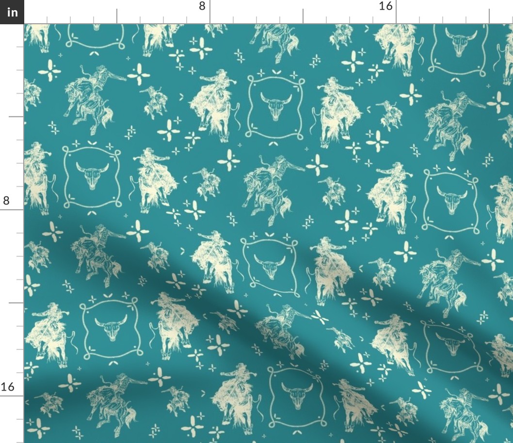 turquoise teal and white cowgirls closet