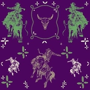 Purple and Green Cowgirl's Closet