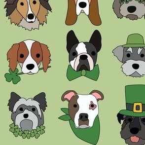 St Patrick's Day Puppies 2 inch