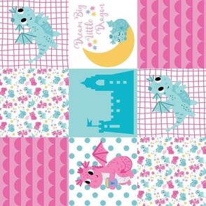 Pink and Teal Dragon Layout