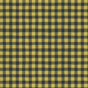 meadow plaid charcoal gold