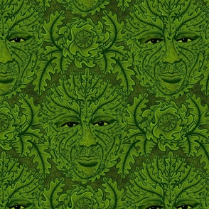 Green Man in the Forest Moss