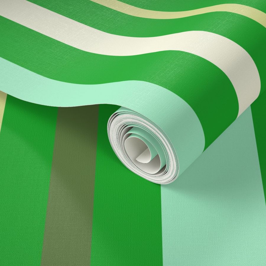 grüne Streifen Wallpaper | Spoonflower