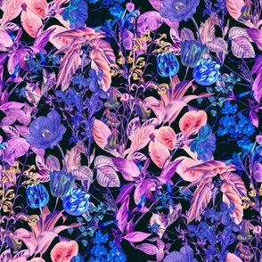 Glowing Flowers Pattern