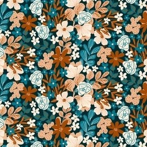 Floral hand drawn pattern