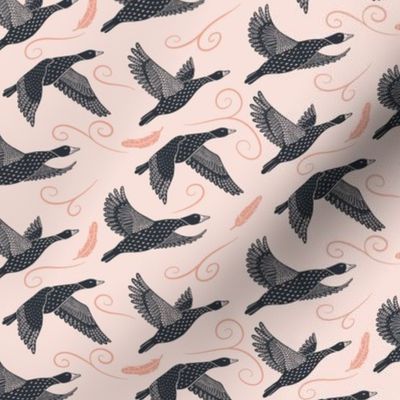 flying geese midnight blush 6 inch