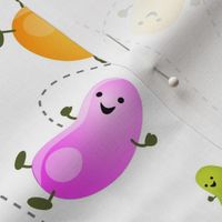 Cute happy jumping Jellybeans cartoon