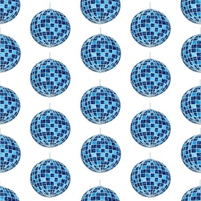 Blue Glitterball Pattern