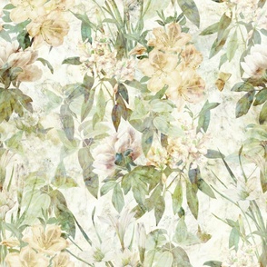 Old Fresco Flowers