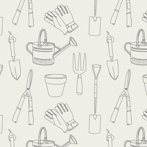 Garden Tools Grey Ivory