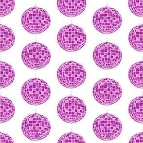 Pink Glitterball Pattern