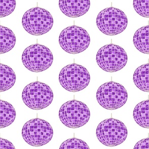 Purple Glitterball Pattern