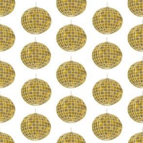 Gold Discoball Pattern