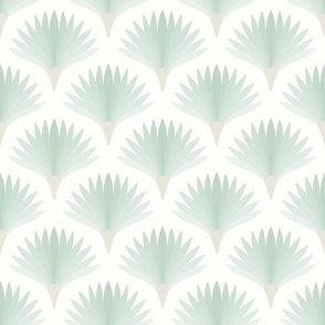 Art Deco Dianthus cool calm neutral celadon sage medium 6 wallpaper scale by Pippa Shaw