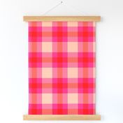 Holiday Plaid- Hot Pink, Red, Peachy