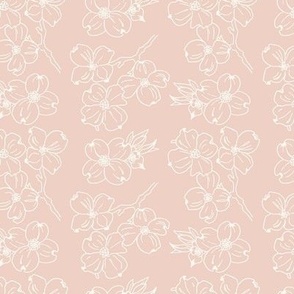 'Dogwood' Floral Spring Print Pink