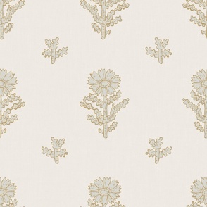 Small Florals Cream Large