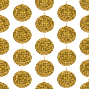 Gold Glitterball Pattern