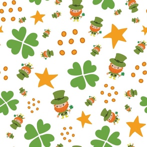 St. Patrick's Day seamless pattern.