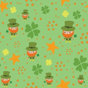 St. Patrick's Day seamless pattern