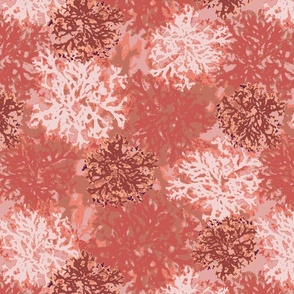 Moss in pink and red - large