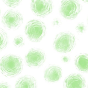 green painterly dots wallpaper scale