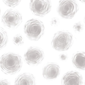 greige painterly dots wallpaper scale