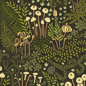Macro Moss with Fairyflies // Large