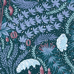 Tardigrade Moss Garden - Jumbo Scale - Blue/Purple