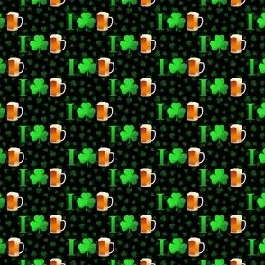 Tiny I Love Irish Beer Saint Patricks Day
