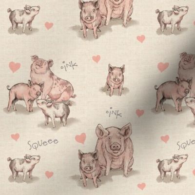 Piggy Pattern with smaller pigs