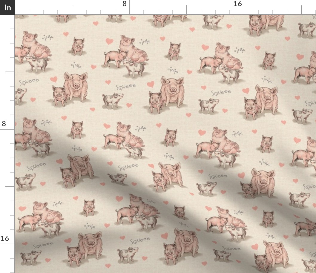 Piggy Pattern with smaller pigs