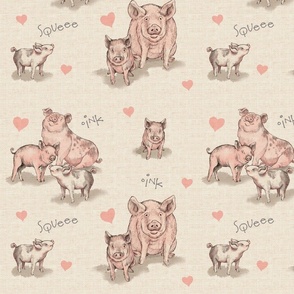 Piggy Pattern - larger