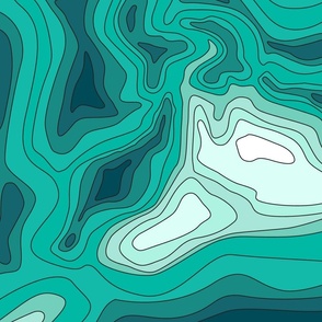Ocean depth map