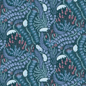 Tardigrade Moss Garden - Medium Scale - Blue/Purple
